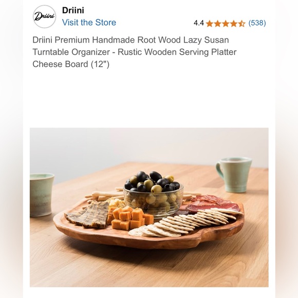 Lazy Susan
Solid Fir Wood
11” x 13”
Preowned/unused and in excellent condition - Picture 2 of 6